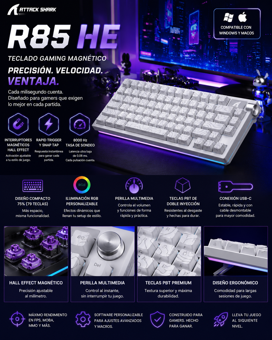 ATTACK SHARK R85 HE