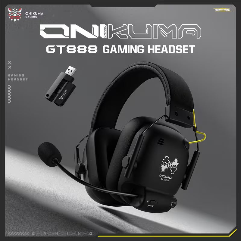 🎧 ONIKUMA Auriculares Gamer Inalámbricos 4 Modos