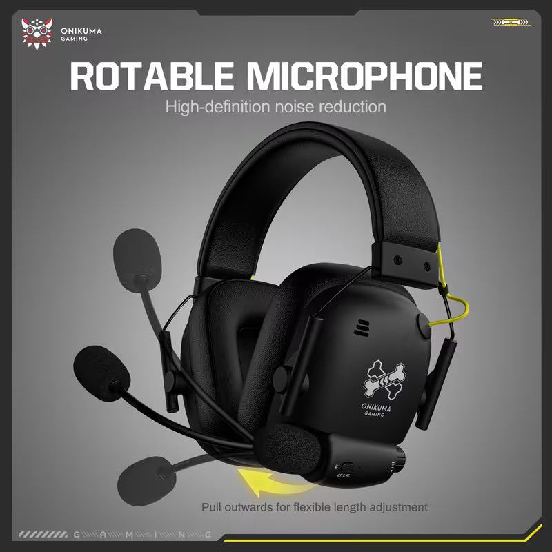 🎧 ONIKUMA Auriculares Gamer Inalámbricos 4 Modos