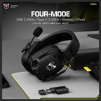 🎧 ONIKUMA Auriculares Gamer Inalámbricos 4 Modos