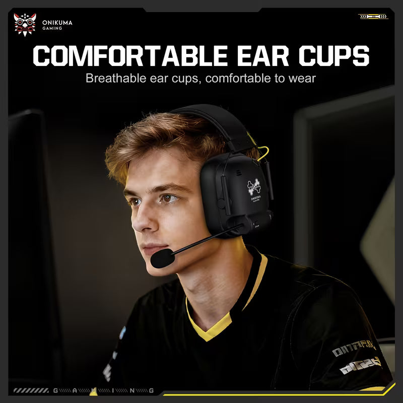 🎧 ONIKUMA Auriculares Gamer Inalámbricos 4 Modos