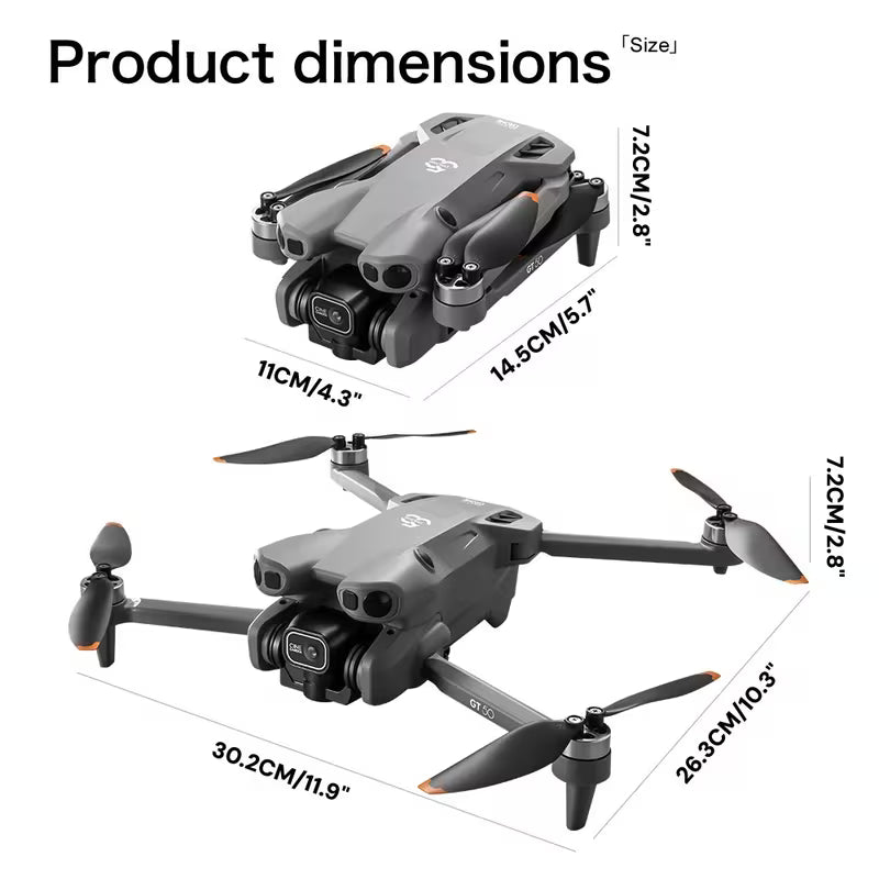 🚁 GT50 UAV – Drone FPV con 2 Baterías y Cámara Dual 720P
