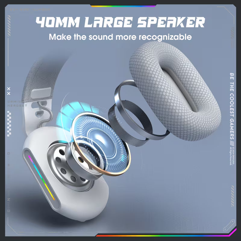 🎧 Auriculares Gamer Inalámbricos ONIKUMA RGB
