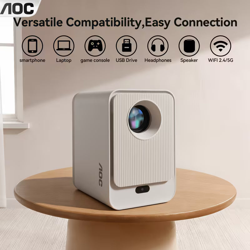 Mini Proyector AOC Smart 1080P con Android 12