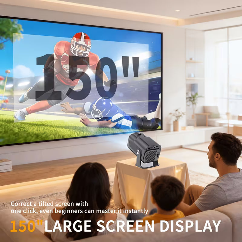 Mini Proyector Inteligente 1080P con WiFi y Compatibilidad 4K