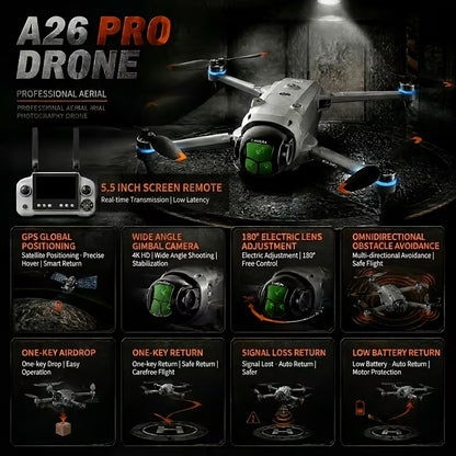 🚁 Drone GPS A26 PRO