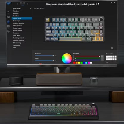 🎮 AULA Teclado Mecánico Inalámbrico 75% – LEOBOG Reaper