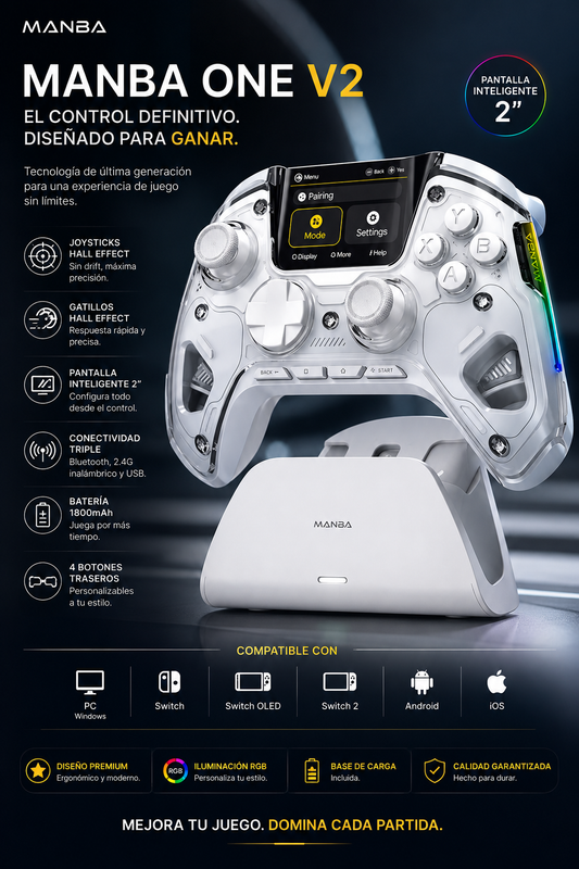 Manva one v2 blanco
