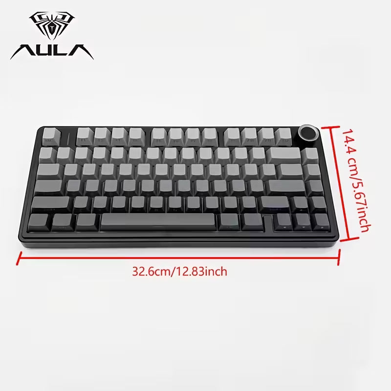 🎮 AULA Teclado Mecánico Inalámbrico 75% – LEOBOG Reaper