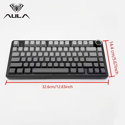 🎮 AULA Teclado Mecánico Inalámbrico 75% – LEOBOG Reaper